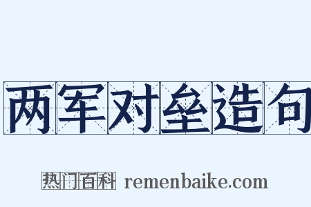 两军对垒造句是什么意思的图片